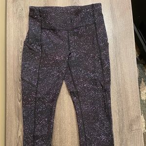 Lululemon Speed Up Galaxy Cropped Leggings